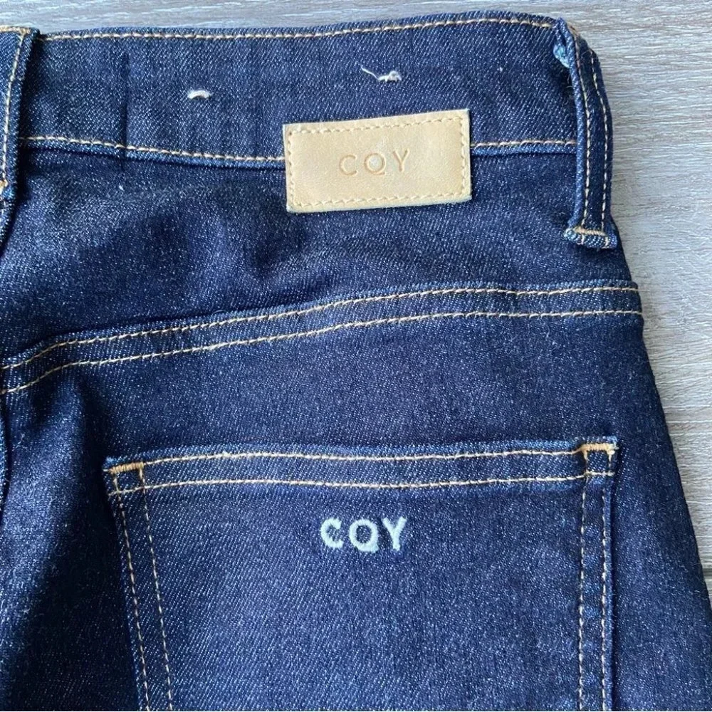 CQY High Rise Skinny PALME CLARITY Dark  Indigo Jeans - Picture 16 of 16
